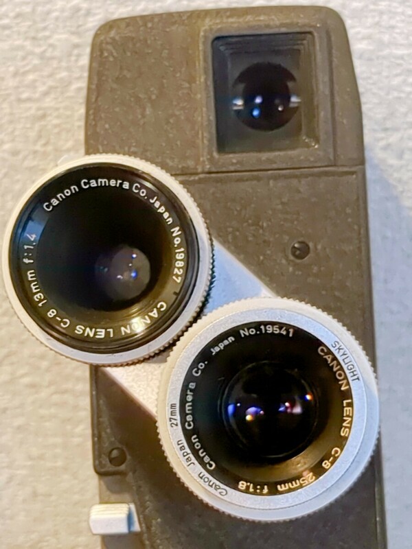 Canon キャノン Eight レンズ 13mm 25mm f:1.8 8mmフィルムカメラ 映写機 アンティーク ヴィンテージ レトロ　Y904