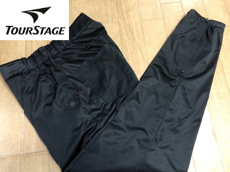 BBRIDGESTONE GOLFTOURSTAGE(ブリヂストンゴルフツアーステージ)ストレッチ,UV 裏メッシュロングパンツ 1233008C2T(ブラック)７６－８４