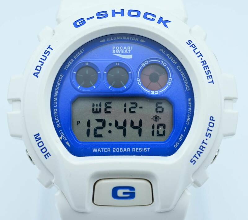 M05 CASIO カシオ G-SHOCK Gショック×ポカリスエット×ドリカム コラボ デジタルクオーツ時計 ブルー/ホワイト