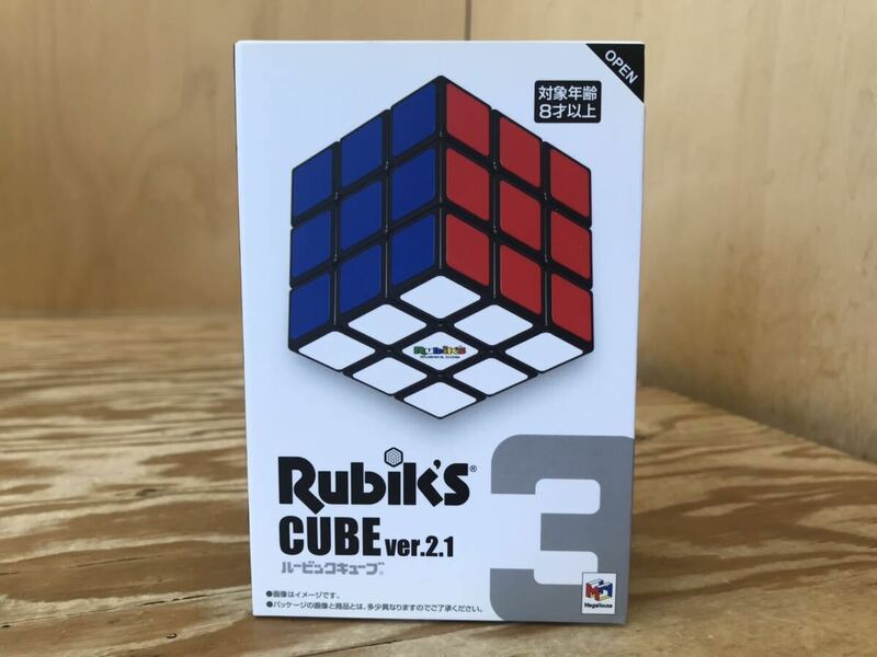 mE 60 メガハウス ルービックキューブ Rubik's CUBE ver.2.1 MegaHouse 3×3 ※未使用長期保管品、外箱に傷み有り