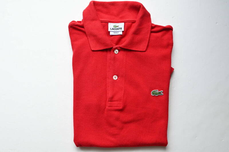 LACOSTE　ラコステ フランス製ポロシャツ　L1212F　赤　2