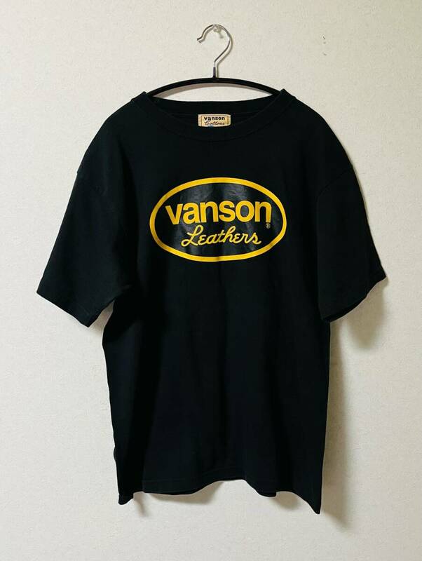 VANSON Tシャツ バンソン 黒 Lサイズ バイク バイカー モーターサイクルウェア