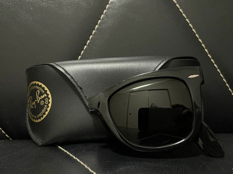良品 Ray-Ban FOLDING WAYFARER レイバン RB4105 折りたたみ式 サングラス メガネ 眼鏡 アイウェア 遮光 ブラック オシャレ スマート 