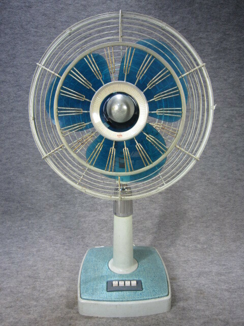 ◆NATIONAL ELECTRIC FAN TYPE 30QC／ナショナル 昭和レトロ 扇風機 30cm 当時物 実働品◆