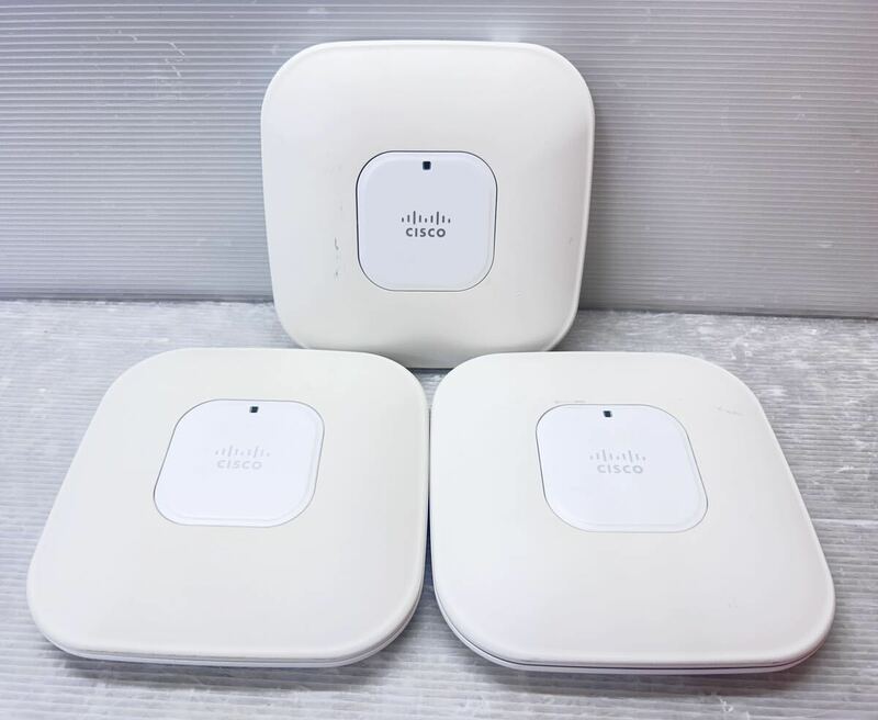 CISCO/シスコ 無線LAN アクセスポイント Aironet (AIR-AP1142N-P-K9) 本体のみ3台まとめ売り Wi-Fi ジャンク品