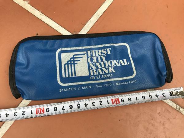 ＭＡＤＥ　ＩＮ　ＵＳＡ★６０’ヴィンテージ★銀行通帳ケース★小銭入れＦＩＲＳＴ　ＮＡＴＩＯＮＡＬ　ＢＡＮＫ　ＯＦ　ＥＬＰＡＳＯ