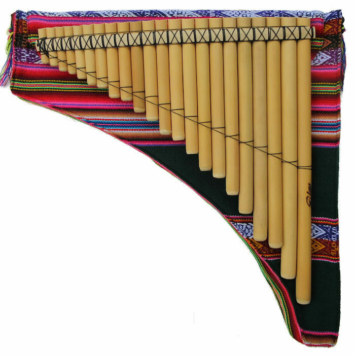 送料無料 ケース付き パンフルート フォルクロレー音楽 PAN-21KA 民族楽器 安価 ペルー アンデス楽器 フォルクローレ楽器 サンポーニャ
