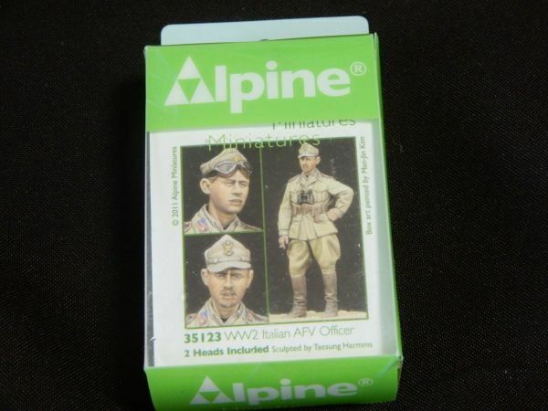 未組立 アルパインミニチュアズ 1/35 WW2 イタリア軍 AFV 将校 AM35123 Alpine Miniatures フィギュア