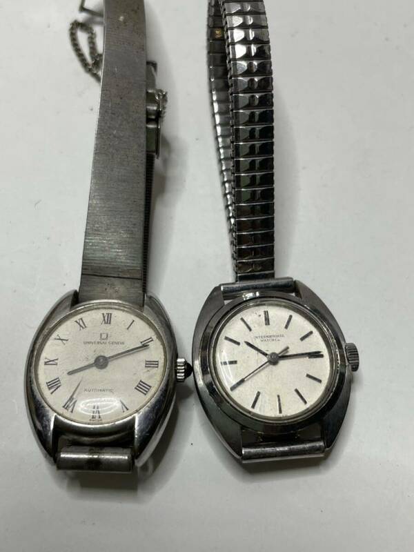  UNIVERSAL Geneve,INTERNATIONAL Watch 腕時計 2台まとめて