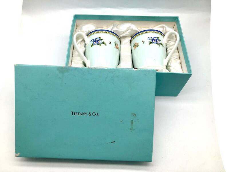 H No.8517 Tiffany＆Co./ティファニー/MORNING GLORY/マグカップ/ペア/２点セット