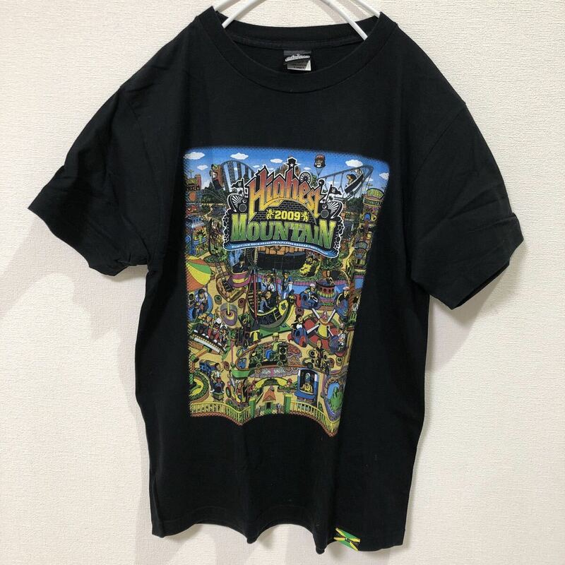 ● ハイエストマウンテン Highest MOUNTAIN 半袖 Tシャツ 2009年 レゲエ フェス Lサイズ