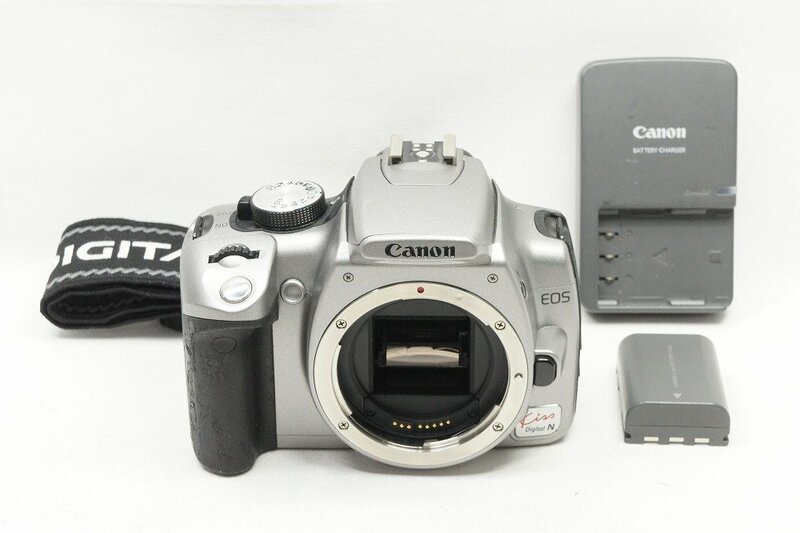 【適格請求書発行】Canon キヤノン EOS Kiss Digital N ボディ デジタル一眼レフカメラ シルバー【アルプスカメラ】240222d