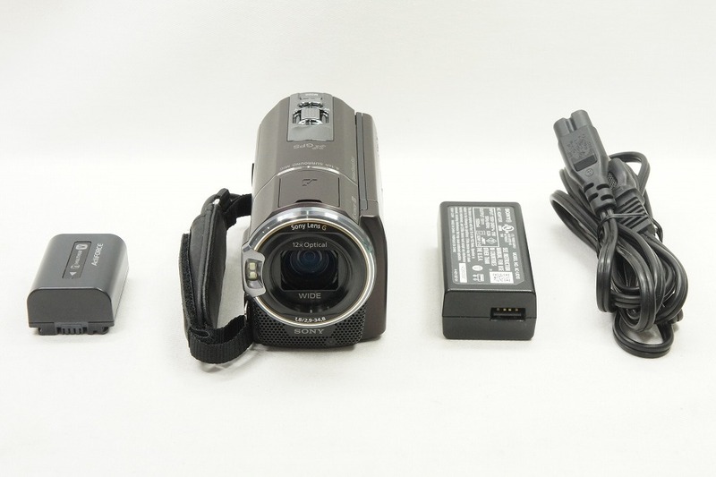 【適格請求書発行】美品 SONY ソニー Handycam HDR-CX590V デジタルビデオカメラ ブラウン【アルプスカメラ】240518b