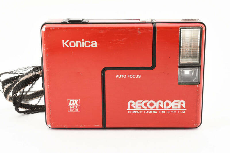☆実用品☆コニカ Konica RECORDER HEXANON 24mm F4 レッド レコーダー #550