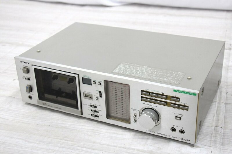 【行董】SONY ソニー STEREO CASSETTE DECK TC-U60 ステレオカセットデッキ テープレコーダー オーディオ機器 CA228APZ28