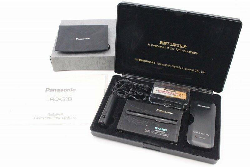【行董】Panasonic パナソニック S-XBS RQ-S1D 創業70周年記念モデル ステレオカセットプレーヤー希少 現状品 オーディオ機器 AFZ00ABY63