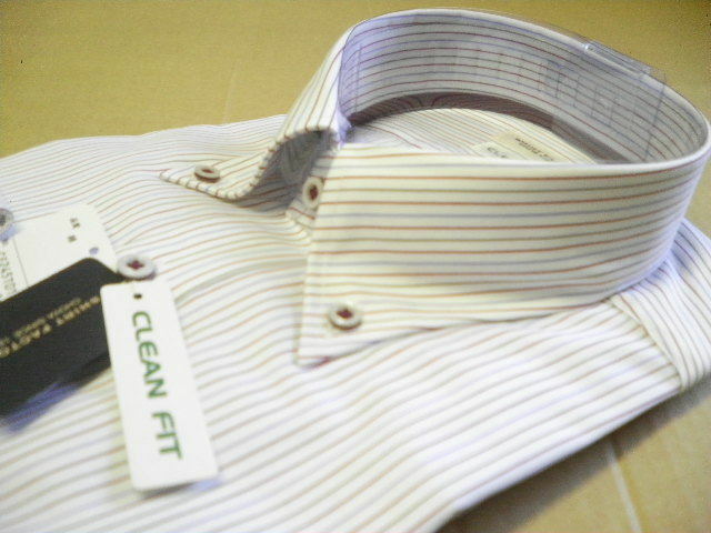 百貨店ブランド*SHIRT FACTORY Clean.Fit/CHOYA*サイズ L 41-84*綿100% 高級Yシャツ 形態安定加工