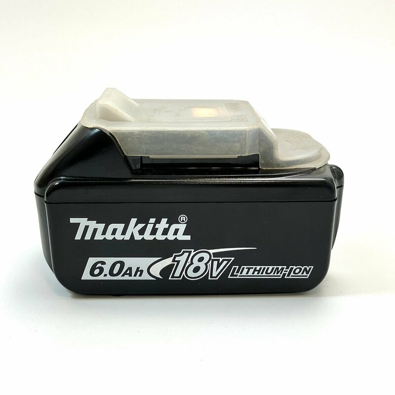 A) makita マキタ 18V 6.0Ah 充電 リチウム イオン バッテリ 本体のみ BL1860B 充電回数表示1 電動工具 中古 USED