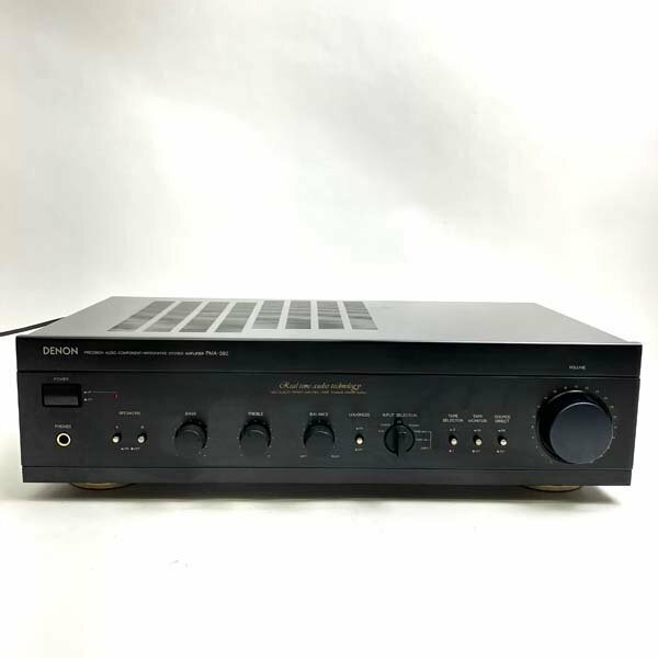 t)デノン DENON プリメインアンプ PMA-390 消費電力AC100V 50/60Hz 118W ブラック 中古 ※通電/ランプ点灯のみ確認済み 現状お渡し