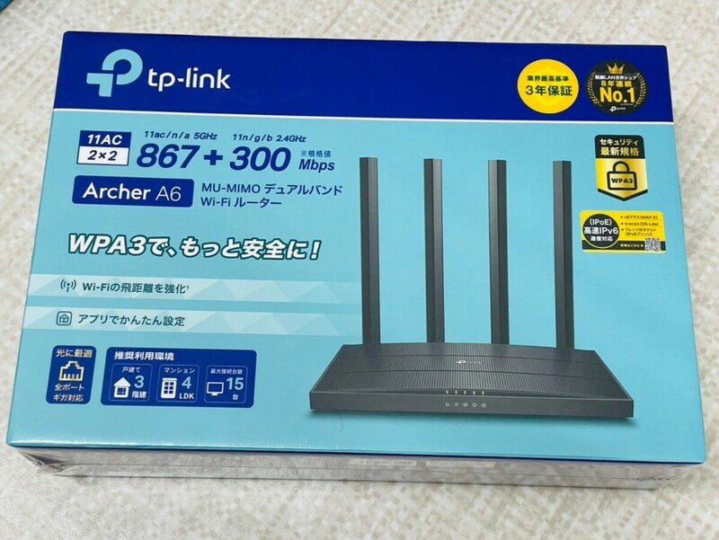 新品　TP-Link　Archer　A6　MU-MINO デュアルバンド　Wi-Fiルーター　4228