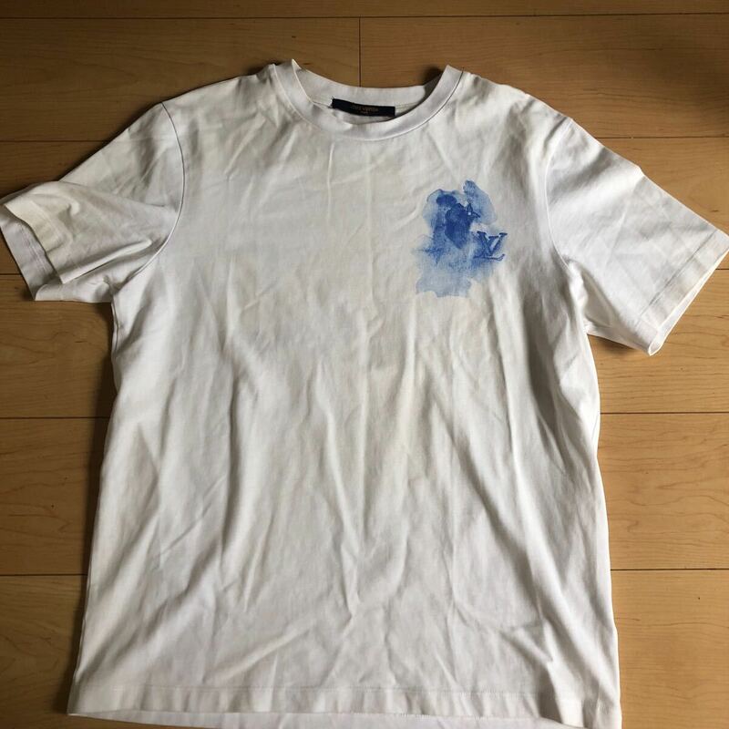¥1〜 ルイヴィトン Tシャツ ロゴ 白 ホワイト Lサイズ