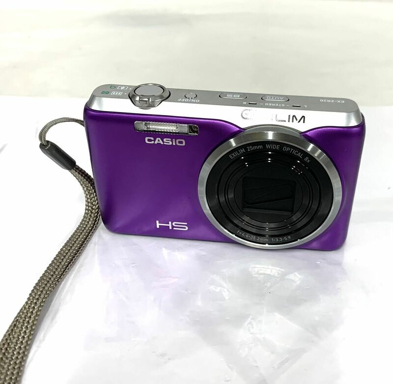 通電ok カシオ Casio Exilim EX-ZR20 コンパクトデジタルカメラ カメラ f=4.4-35.2mm1:3.3-5.9 現状品 カg