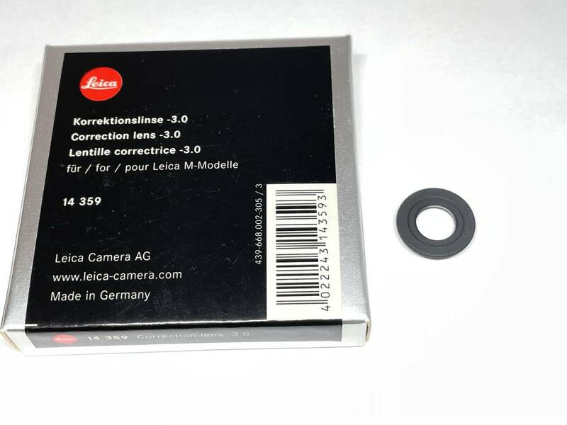 ライカ Leica M用視度補正レンズ -3.0 14359