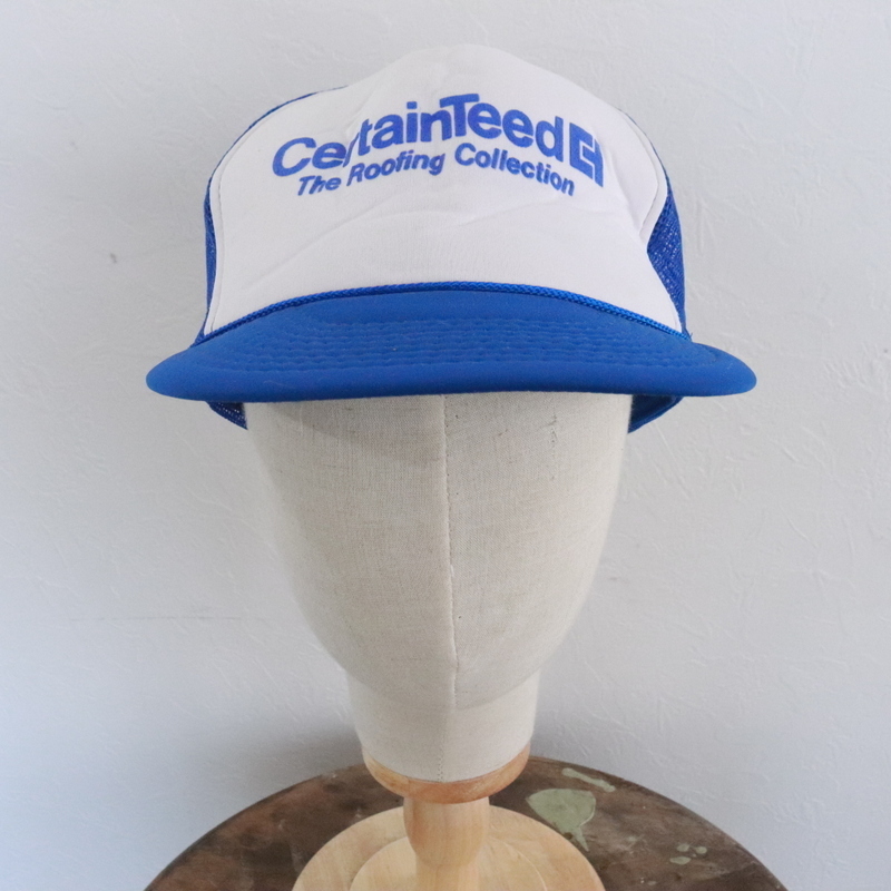 CAP1 2000年代製 T.I メッシュキャップ■00s ハット 帽子 hat ブルー 古着 アメカジ ストリート ヴィンテージ 90s 80s 70s 60s 50s 青 激安