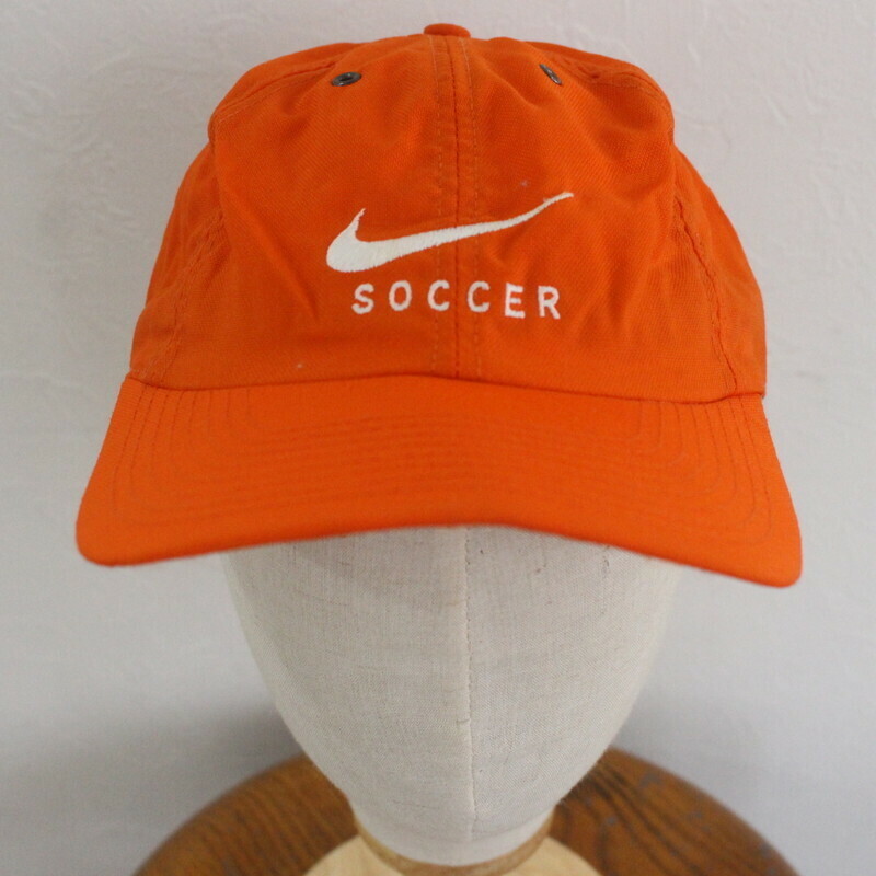 CAP98 90sビンテージ NIKE ナイキ ベースボールキャップ■1990年代製 オレンジ アメカジ ストリート HAT ハット 帽子 古着 古着卸 オールド