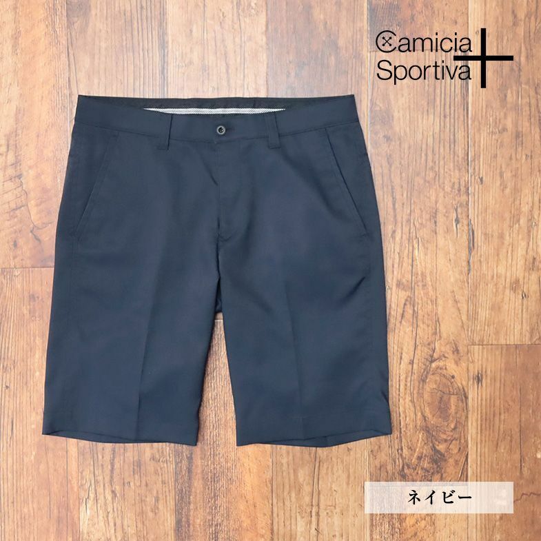 春夏/CamiciaSportiva/85cm/ハーフ パンツ 撥水 防汚 伸縮 無地 ゴルファー プリント ウエスト滑り止め ショーツ 新品/紺/ネイビー/ic465/