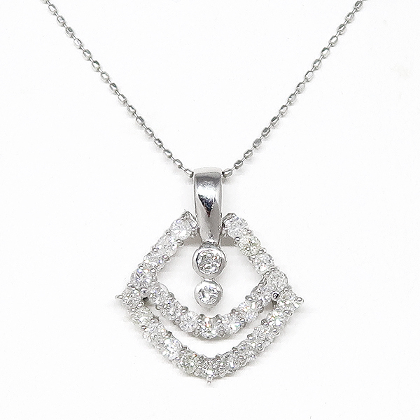 ★DKG★ Pt900/850 ダイヤモンド ネックレス プラチナ 白金 ダイヤ ダイヤモンド 1.00ct ダイヤネックレス ダイヤモンドネックレス