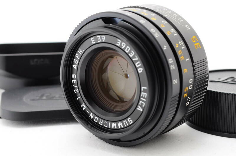ライカ ズミクロン Leica Summicron M 35mm f2 Asph. E39 フード付き #596