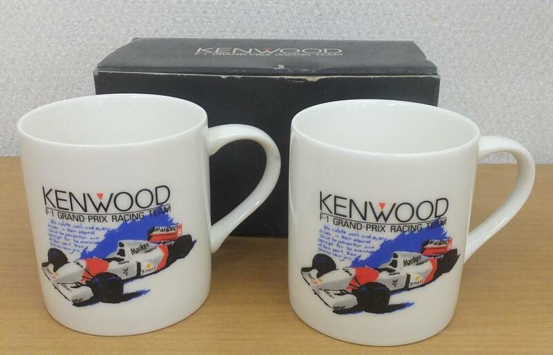 【長期保管・未使用品】★KENWOOD F-1 GRAND-PRIX RACING TEAM ケンウッド F1 レーシングチーム マグカップ　ペアセット