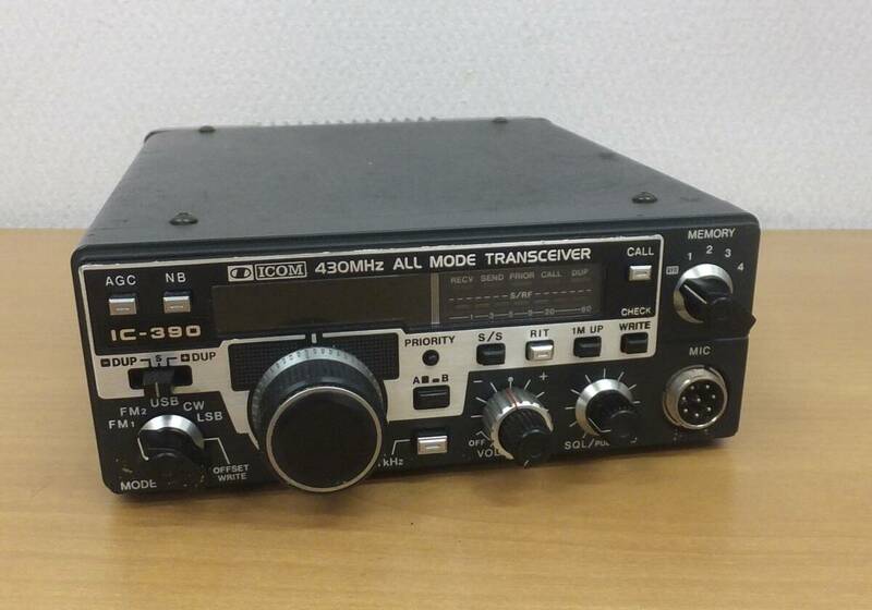 【中古動作未確認・ジャンク】★ICOM 430MHz ALL-MODE TRANSCIEVER IC-390　オールモードトランシーバ　本体のみ