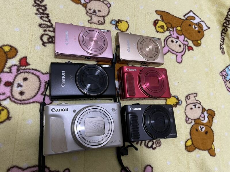 デジタルカメラ　6台　動作品　まとめ　Canon PowerShot SX730 SX620 HS IXY 650 IXY 420F 430F キャノン デジカメ 