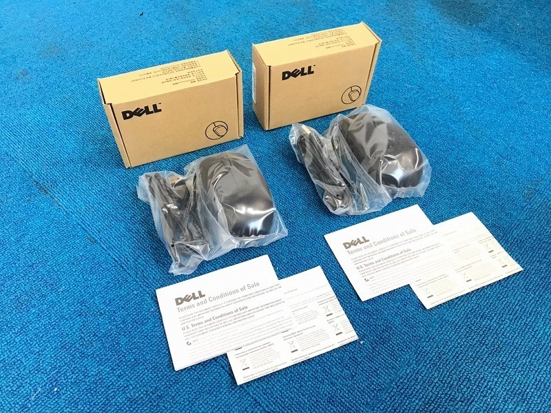 【米軍放出品】☆DELL 有線USB光学式マウス 2個 MS111-L オプティカルマウス (60)☆CE16E