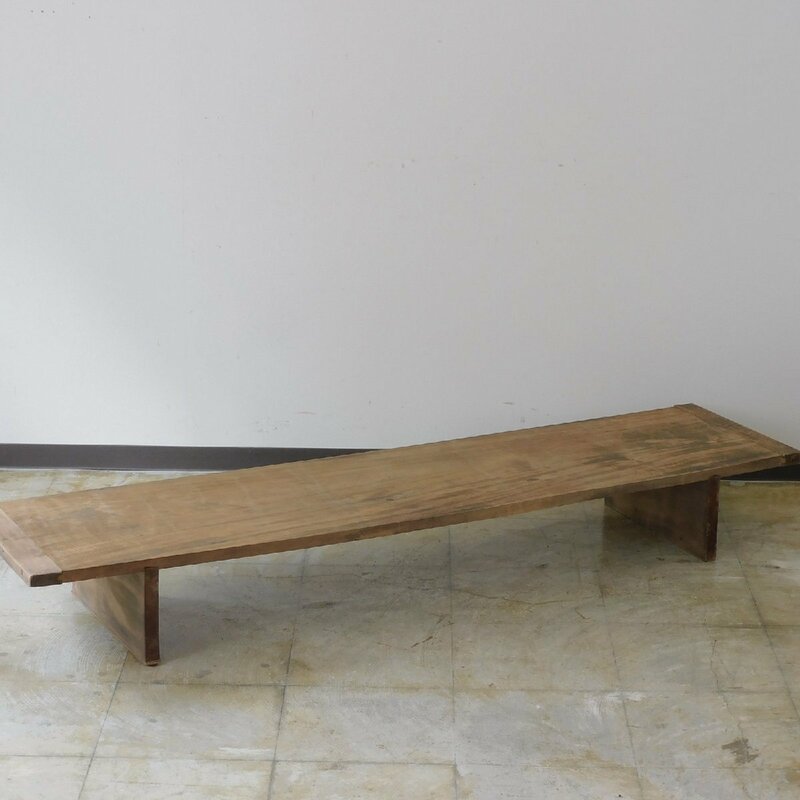 ふるい木味 裁板・ローボード HK-a-03622 / 栃 トチ 無垢材 木製 裁ち板 展示台 花台 ローテーブル