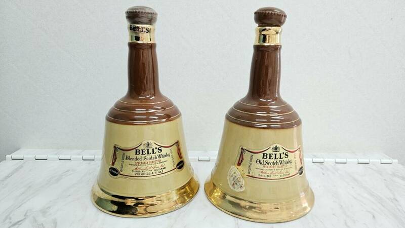 【F2024/05/26⑨】 未開栓 BELLS ベルズ スコッチウイスキー 750ml 43％ 2個セット　片方栓壊れアリ。