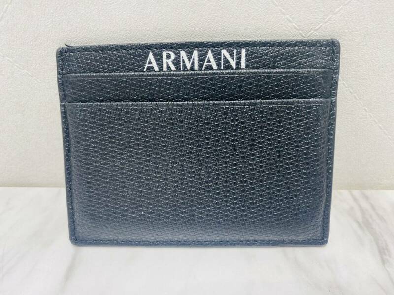 A2169 ARMANI EXCHANGE アルマーニエクスチェンジ カードケース カードホルダー ブラック 美品