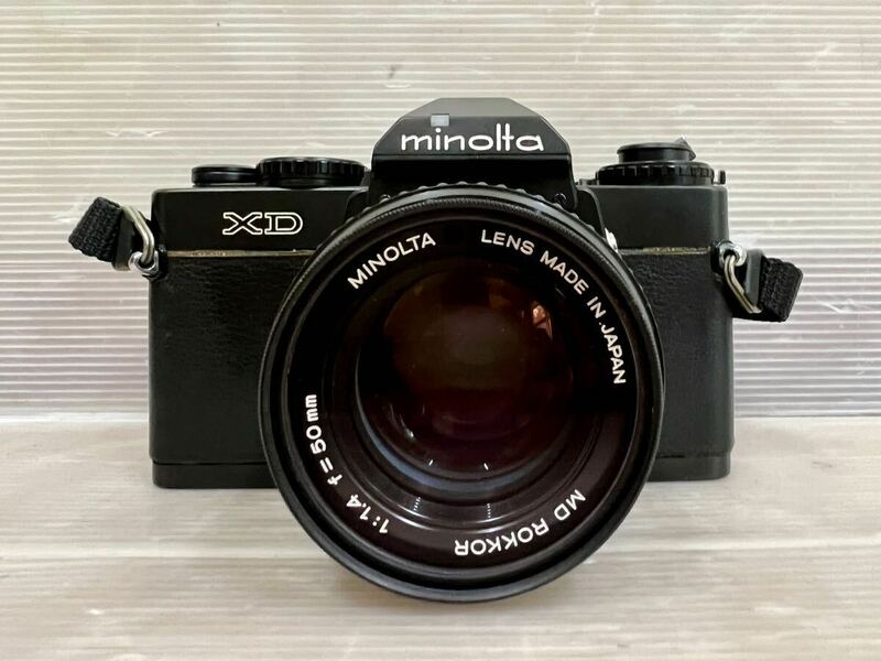 MINOLTA XD カメラ MD ROKKOR F1.4 50mm レンズ ミノルタ 一眼レフカメラ ボディ フィルムカメラ 