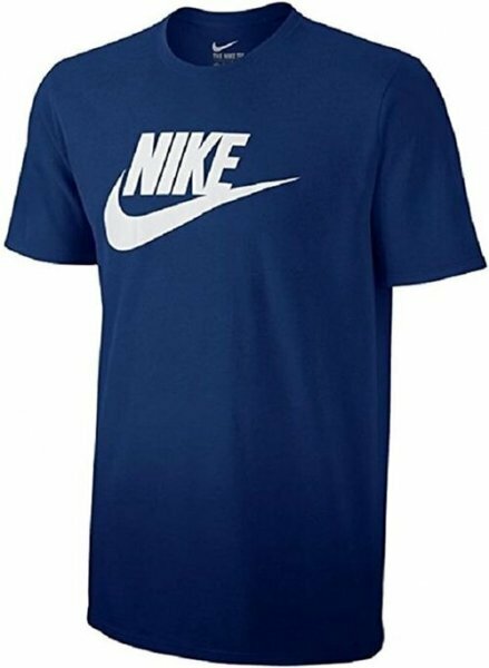 Z1238 NIKE ナイキ 半袖 Tシャツ XL ブルー スウッシュ SOLSTICE FUTURA フューチャー グラフィック ロゴ スポーツ トレーニング