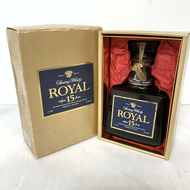 【未開栓・滋賀県内発送限定】SUNTORY ROYAL サントリーウイスキー ローヤルプレミアム15年 700ml 43% 外箱ダメージ有(M0523-2)