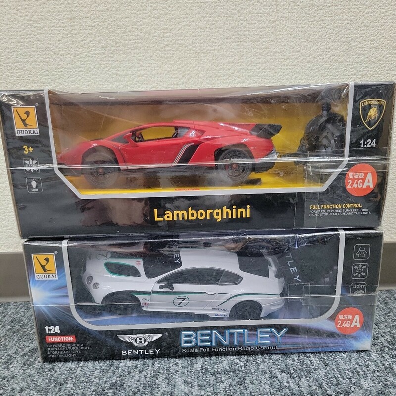 GOUKAI。《未開封》ラジコンカー BENTLEY Lamborghini ベントレー ランボルギーニ ２箱セット 車 おもちゃ ラジコン 