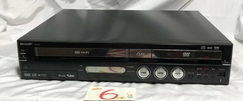 ★ジャンク★　SHARP HDD／DVD／ビデオ一体型レコーダー　DV-TR14