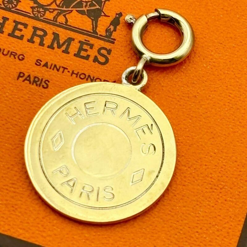 HERMES エルメス セリエ ペンダント トップ ネックレス チャーム　ゴールド　メンズ　レディース