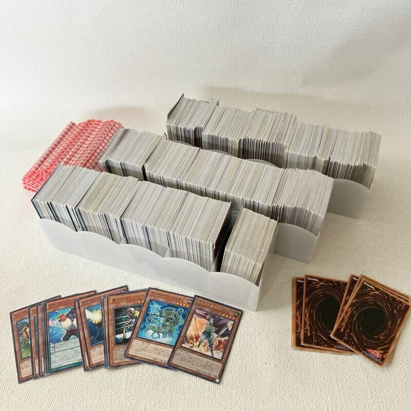 c395-5 80 トレーディングカード 遊戯王 KONAMI TCG デュエル・マスターズ 色々 1500枚以上 大量セット 重複多数 ケース 地 風 値札