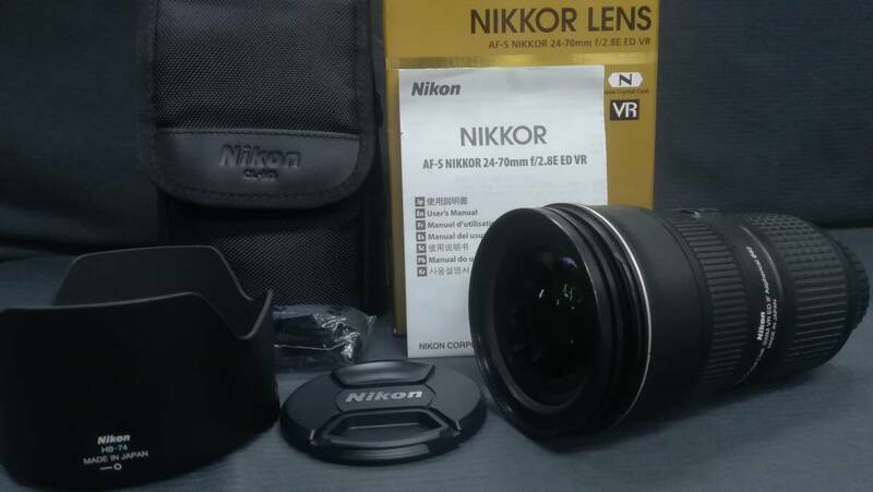 【動作品♪】Nikon/ニコン AF-S NIKKOR 24-70mm f/2.8E ED VR 標準ズーム レンズ