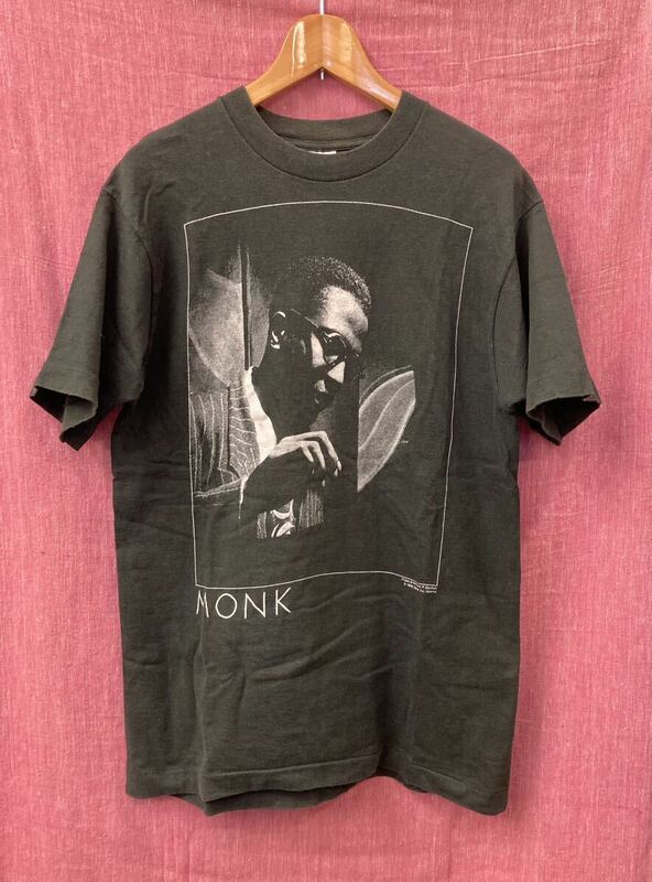 ヴィンテージ 90s セロニアスモンク Thelonious Monk JAZZ BLUES GEAR.INC Tシャツ / Charlie Parker Miles Davis Gil Evans John Coltrane