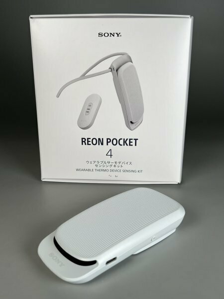 ソニー REON POCKET4(レオンポケット4)センシングキット ウェアラブルクーラー 自動冷却/冷温両対応/軽量/モバイルバッテリー対応