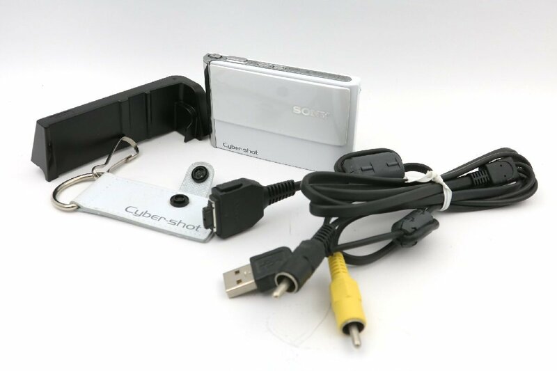 《動作保証》ソニー SONY Cyber-Shot DSC-T70 サイバーショット ホワイト コンパクト デジタル カメラ 純正 バッテリー ロゴ入りホルダー付
